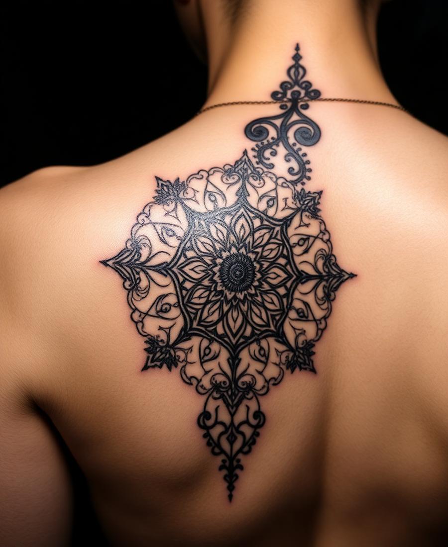 Mandala ornamentale · schiena